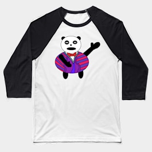 pixel art panda bear waving hi Baseball T-Shirt